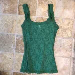Dark Green Hanky Panky Lace Camisole